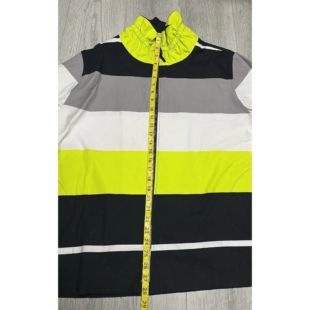 Caroline Rose Abstract Striped Multicoloured Zip Jacket  Women’s Size 2XL - Picture 6 of 6